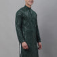 Sojanya Band Collar Sequined Pure Cotton Kurta | Swadesiicart