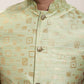 Sojanya Men Maroon Solid Kurta Set & Nehru Jacket | Swadesiicart