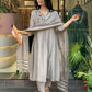 The52 Grey Women's Gorgeous Chinon Viscose Fabric Embroidered Work Straight Kurta Pant and Dupatta Set - Swadesiicart