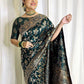Kalini Floral Woven Design Banarasi Saree | Swadesiicart
