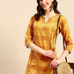 Sangria Embellished Cotton Kurta - Swadesiicart