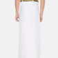 Sethukrishna Pack Of 2 White Solid Cotton Readymade Dhoti For Men | Swadesiicart