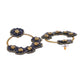 Shoshaa Black Floral Drop Earrings - Swadesiicart