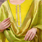 Vishudh Lime Green Gotta Patti Straight Kurta with Palazzo & Dupatta - Swadesiicart