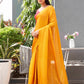 Tikhi Imli Woven Design Crepe Saree | Swadesiicart
