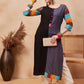 Anouk Ethnic Motifs Printed Round Neck Straight Kurta - Swadesiicart
