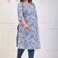 Swasti Plus Size Floral Printed Pure Cotton Kurta - Swadesiicart