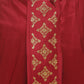 Sethukrishna Men Maroon Embroidered Dhotipants | Swadesiicart