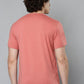 Alcis Men Pink Typography Printed Slim Fit Running T-shirt | Swadesiicart