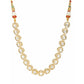 Kundan and Daimond Neckpiece in Brass (Gold) - Ruby Raang | Swadesiicart