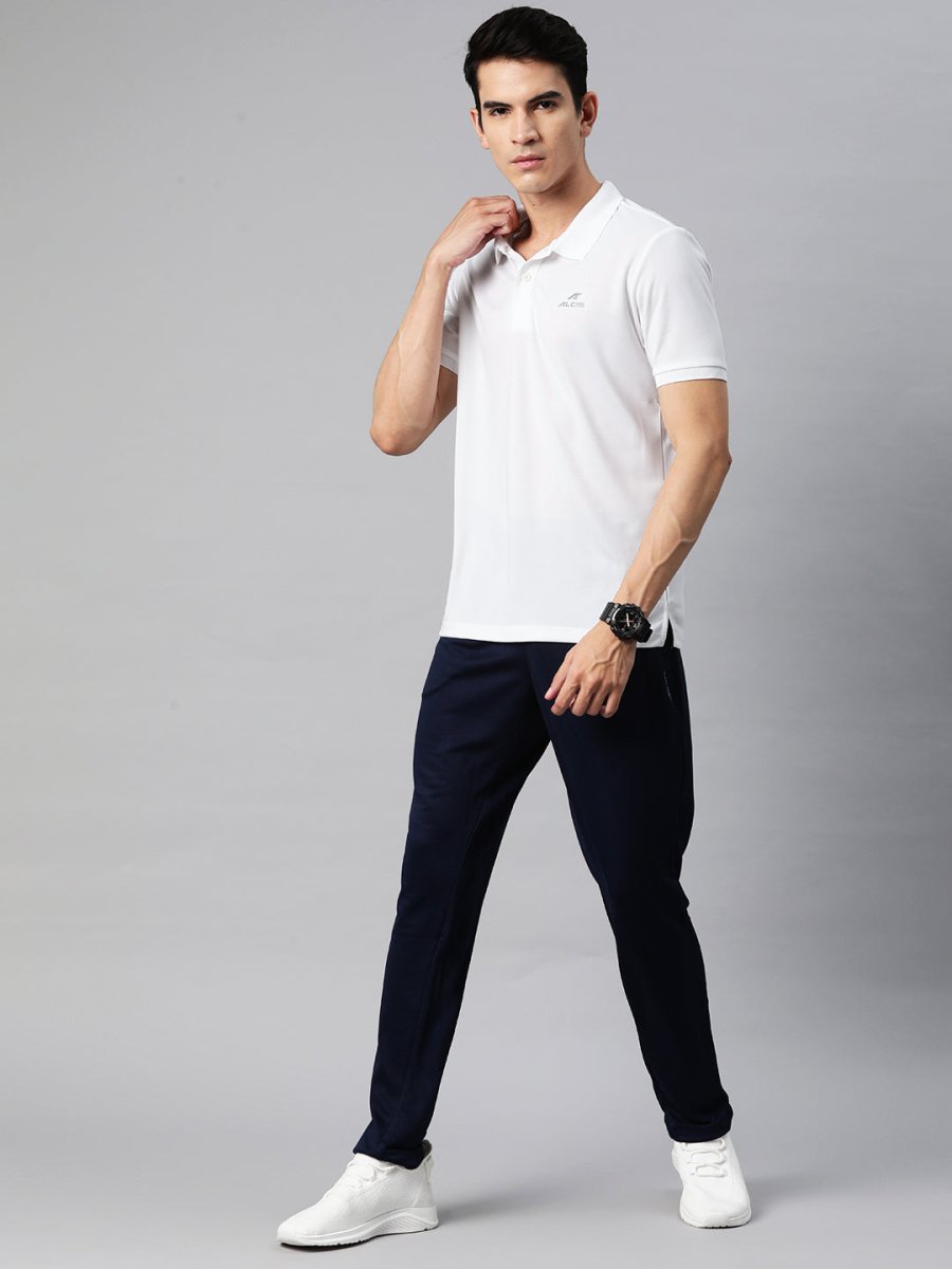 Alcis Men Polo Collar Dry Tech Slim Fit T-shirt | Swadesiicart