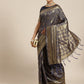 Saree Mall Navy Blue & Gold-Toned Ethnic Motifs Zari Silk Blend Banarasi Sarees | Swadesiicart