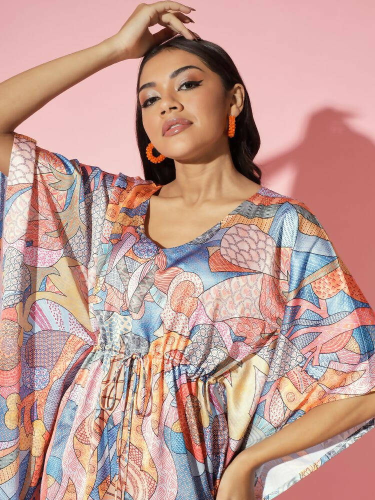 Myshka Multi Printed Women Bling & Sparkly Co-Ords - Swadesiicart