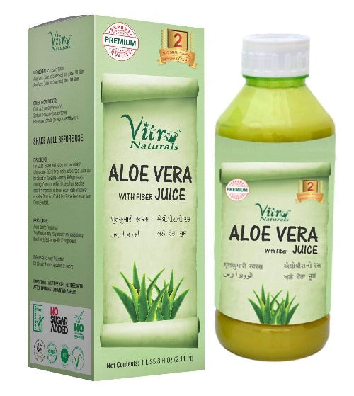 Vitro Naturals Aloe Vera Juice With Fiber Juice | Swadesiicart