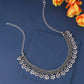 NVR Women Silver-Plated Oxidised Necklace | Swadesiicart