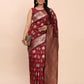 Astita Banarasi Silk Maroon Saree | Swadesiicart