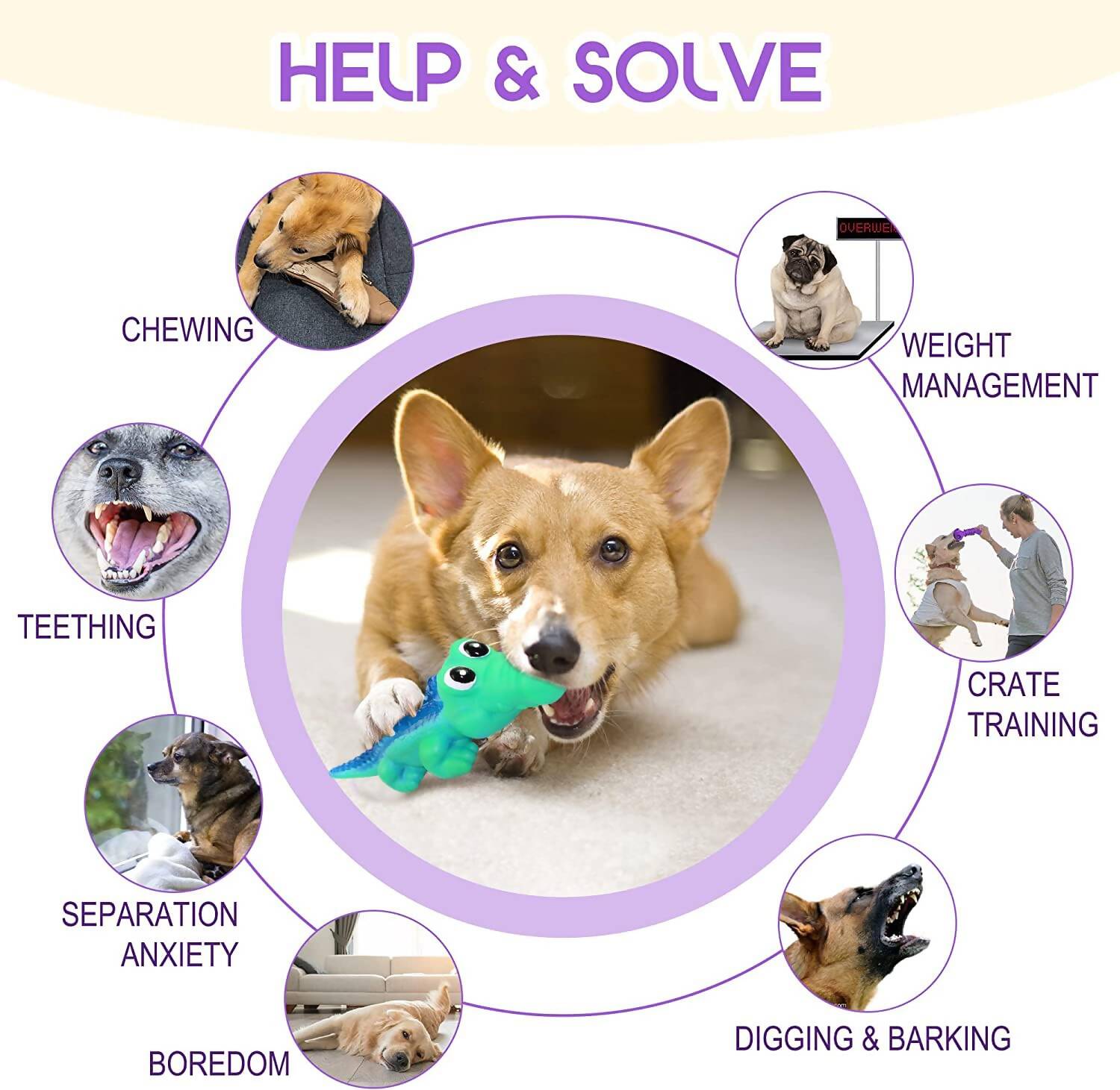 Sage Square Durable Interactive Dog Squeaky Crocodile Toy (Random Color) - Swadesiicart