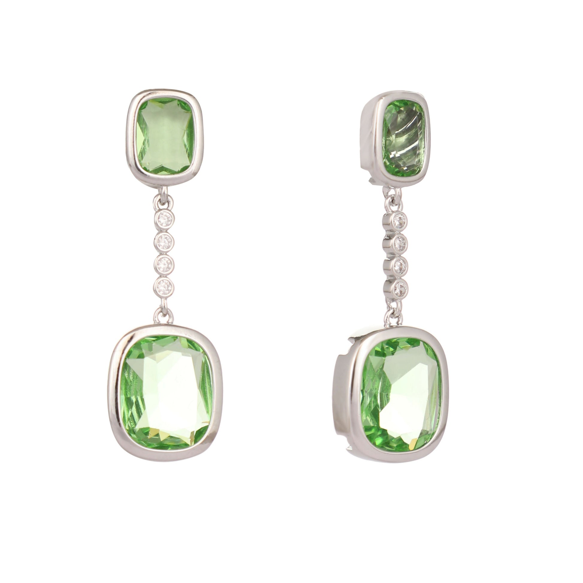 Nuyug Green Luxe Cascades Anti Tarnish Earrings | Swadesiicart