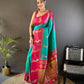 Joban Fashion Pink Peacock,Butti Banarasi Silk Sarees | Swadesiicart