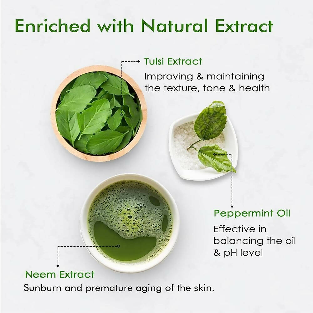 NutriGlow Neem & Tulsi Face Wash - Swadesiicart