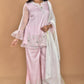 Morchari Women And Hand Embroidery Palazzo Set-Pink - Swadesiicart