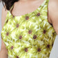 Vastranavya Mint Green Freehand Floral Print Ready to Wear Saree | Swadesiicart