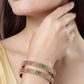 NVR Women's Set Of 2 Gold-Polished Red Kundan Traditional Bangles - NR Retail-NVR