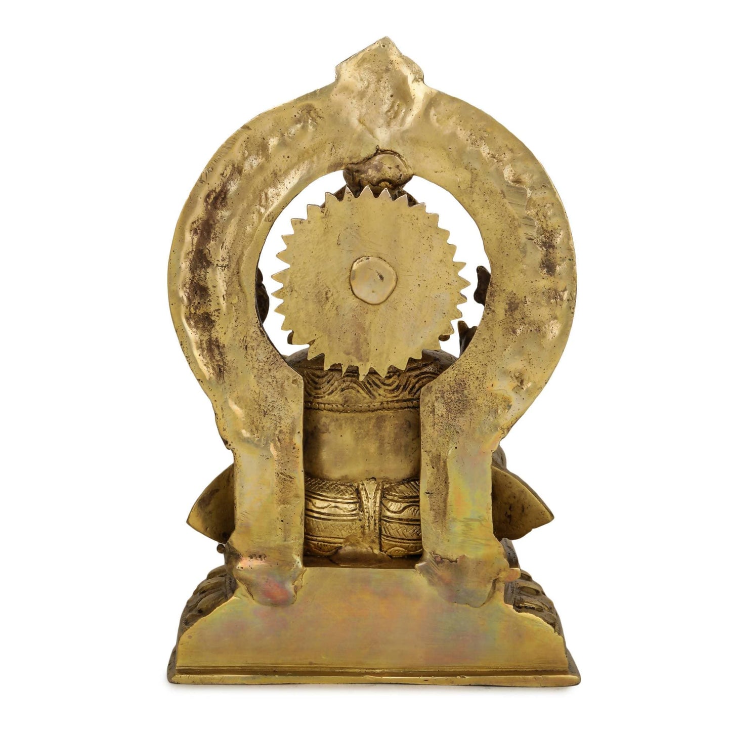 Devlok Maharaja Ganesha Pure Brass Idol - Swadesiicart
