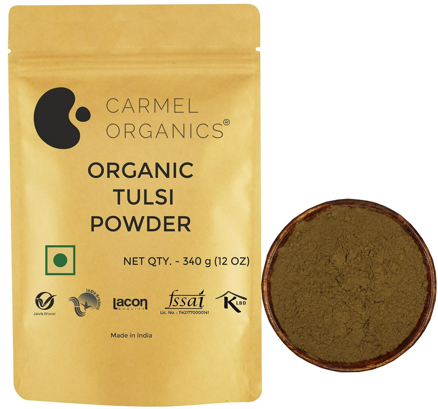 Carmel Organics Tulsi Leaves Powder | Swadesiicart