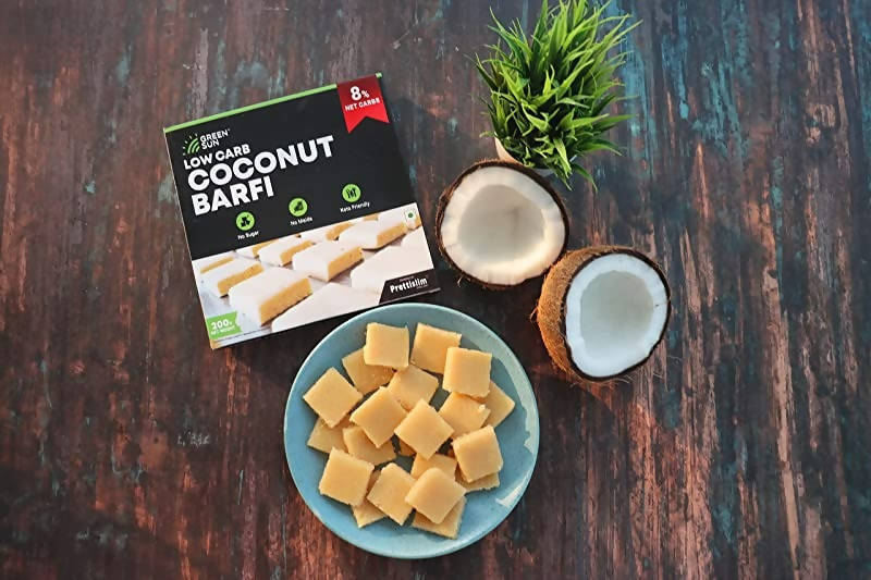 Green Sun Low Carb Coconut Barfi | Swadesiicart