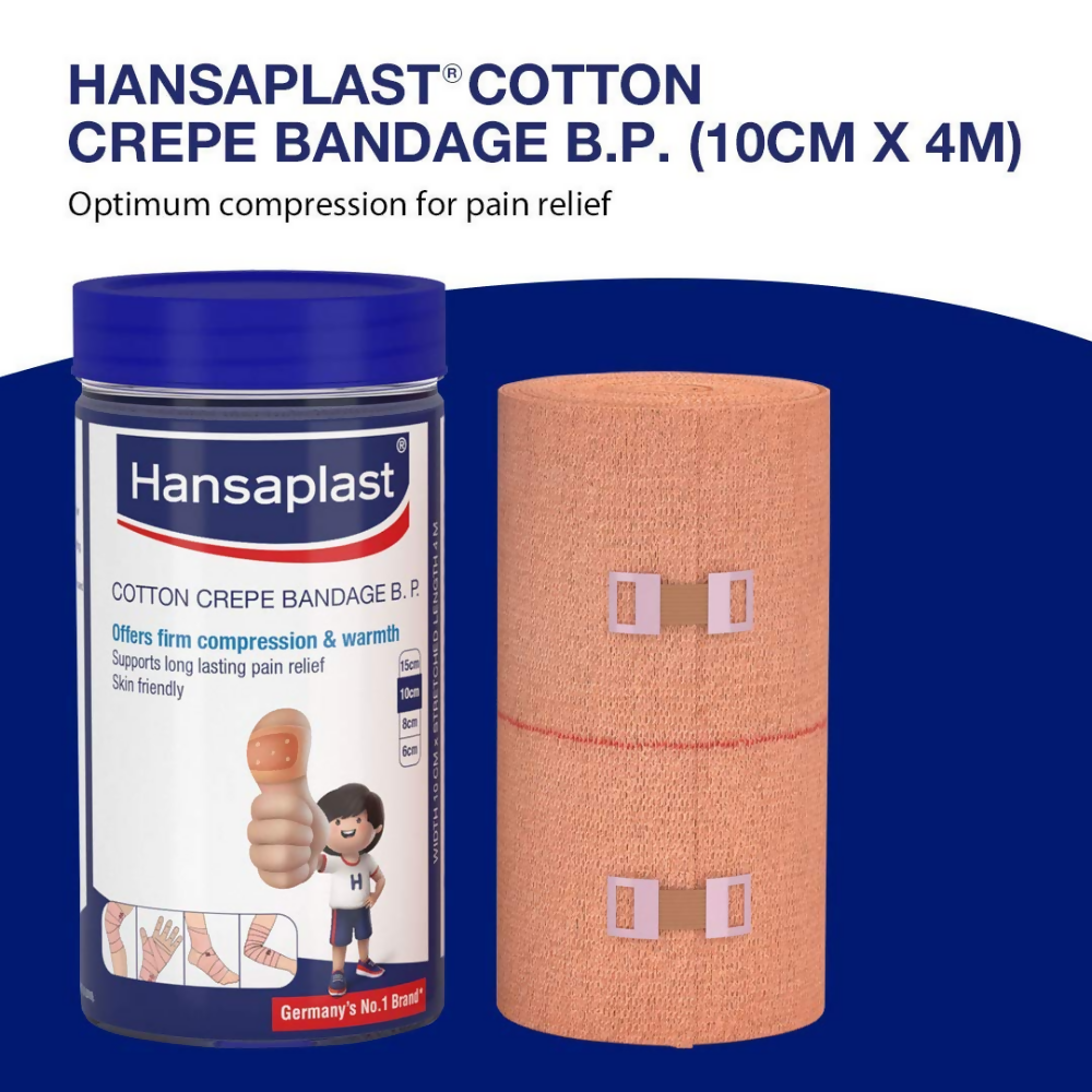 Hansaplast Soft Cotton Crepe Bandage For Pain Relief - Elastic | Swadesiicart