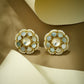 Nuyug 22K Gold-Plated Elegant Kundan Studded & Pearls Beaded Floral Studs | Swadesiicart