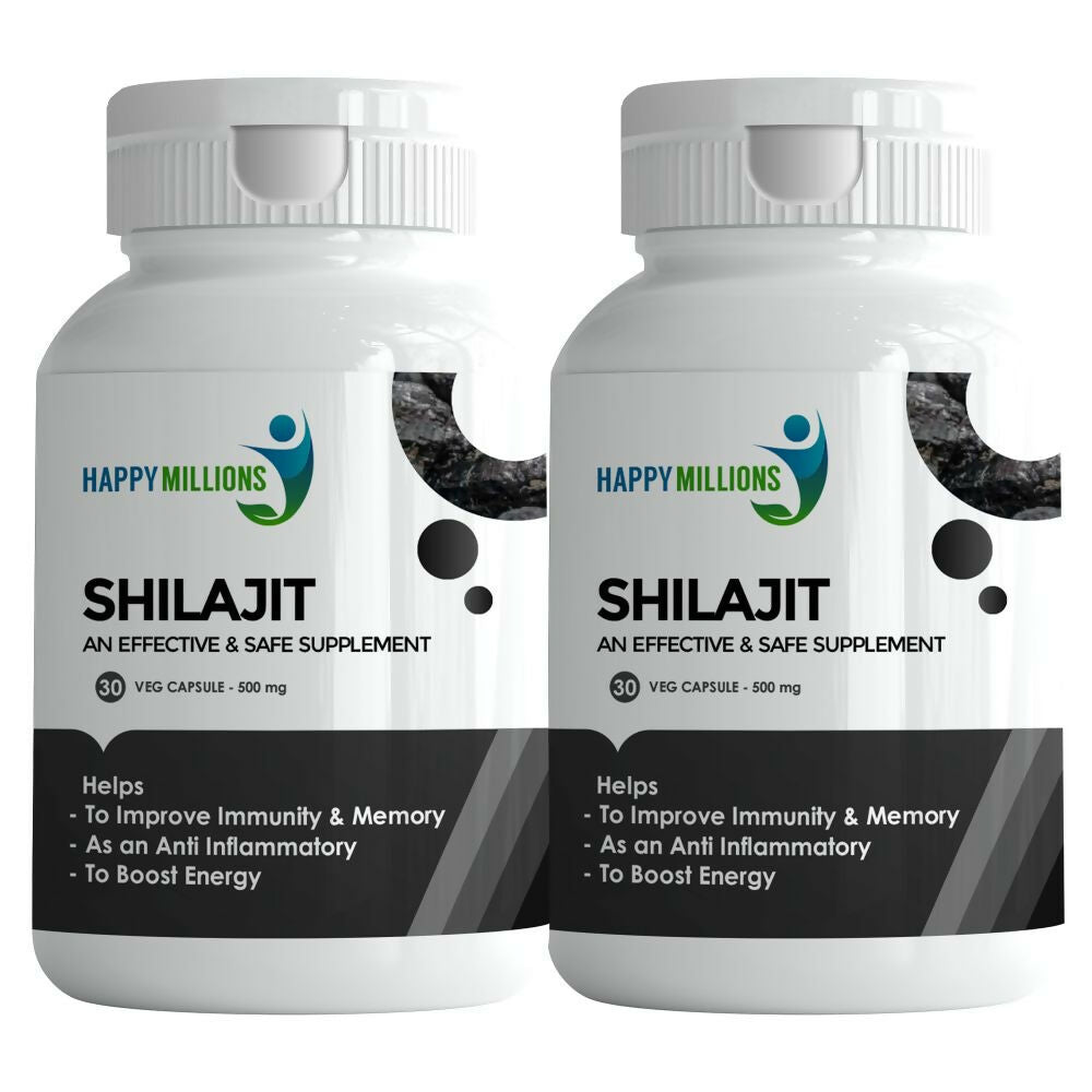 HappyMillions SJ Capsules ?Herbal Wellness Supplement for Vitality | Swadesiicart