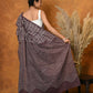 Very Much Indian Handblock Printed Cotton Saree With Natural Dyes - Brown | Swadesiicart