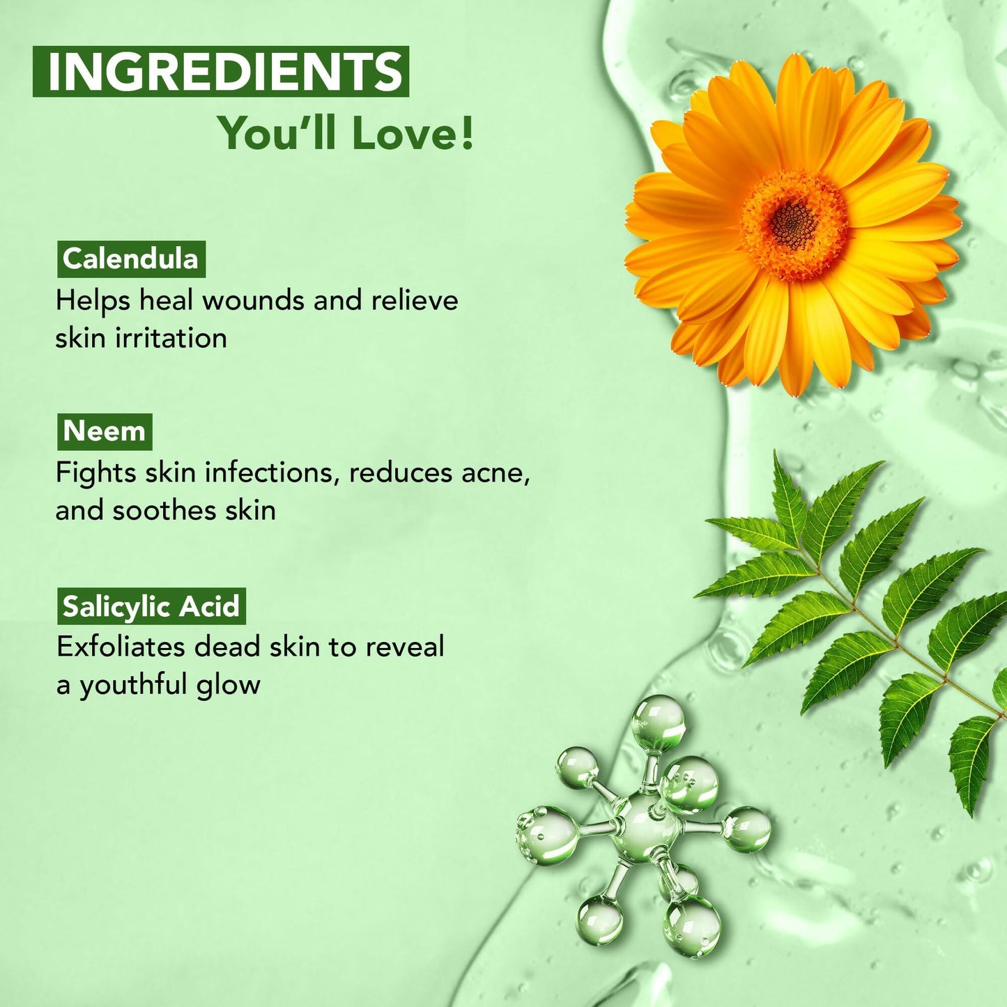 Botanic Hearth Calendula, Neem & Salicylic Acid Body Wash