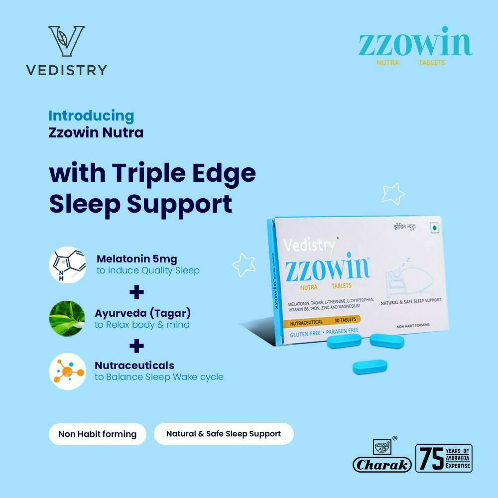 Vedistry Zzowin Nutra Tablets - Swadesiicart