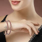 NVR Women's Set of 2 Pink CZ Stone-Studded Handcrafted Bangles - Swadesiicart