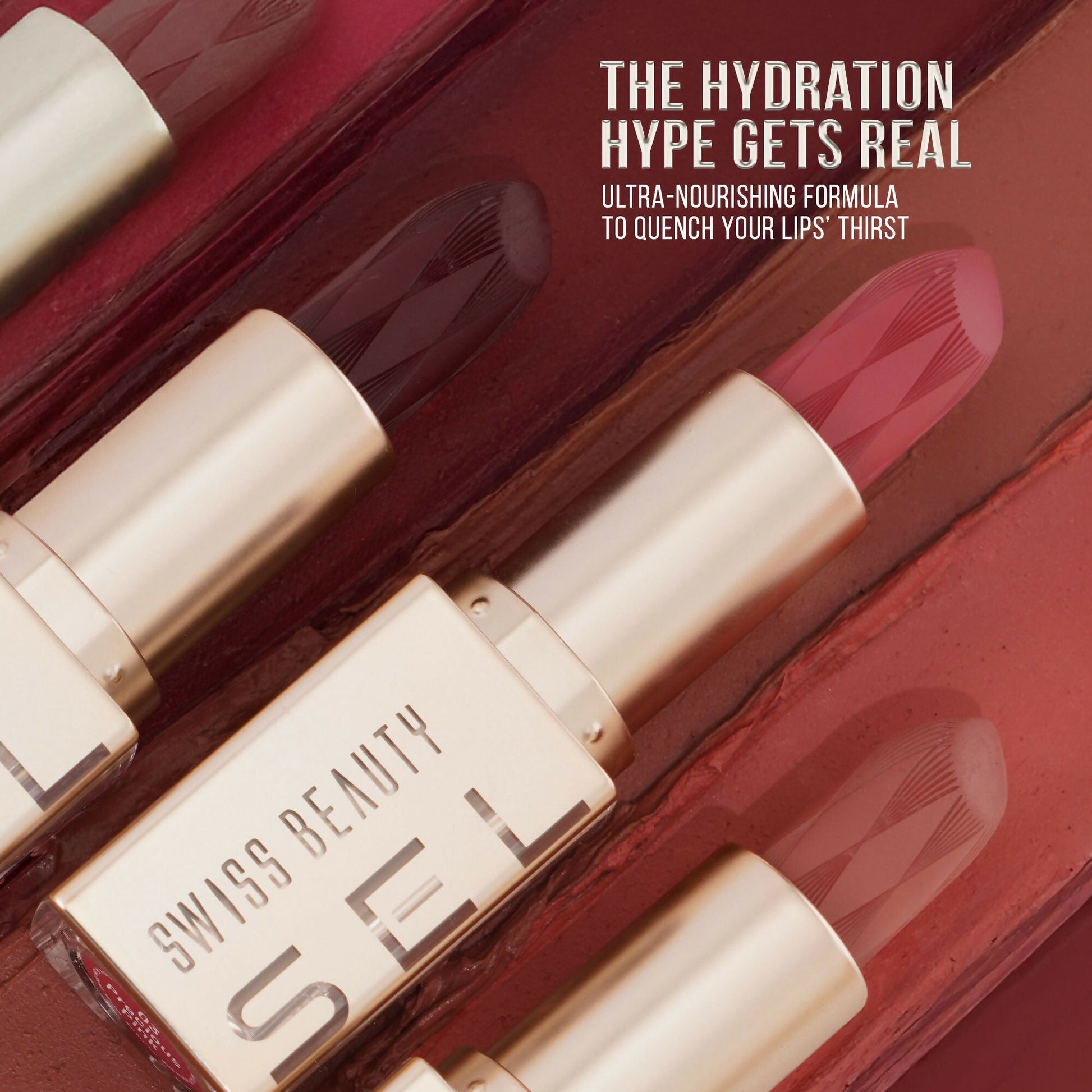 Swiss Beauty Select Creme Touch Hydrating Lipstick - 12 Worthy Wine | Swadesiicart