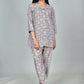Morchari Digital Print Semi Muslin Co-Ord Set Top & Trouser-Multicolor - Swadesiicart