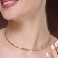 NVR Women's Gold-Toned CZ-Studded Choker Necklace | Swadesiicart