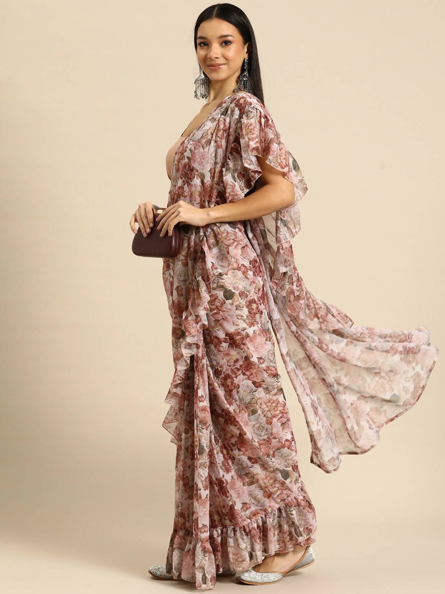 Ahalyaa Women's Traditional Wear Saree - Pink Color | Swadesiicart