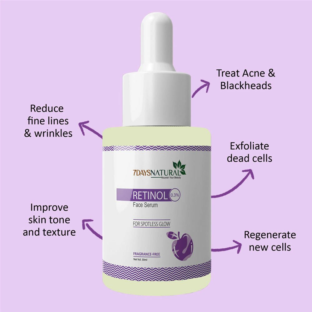 7 Days Organic Retinol Serum for Face - Swadesiicart