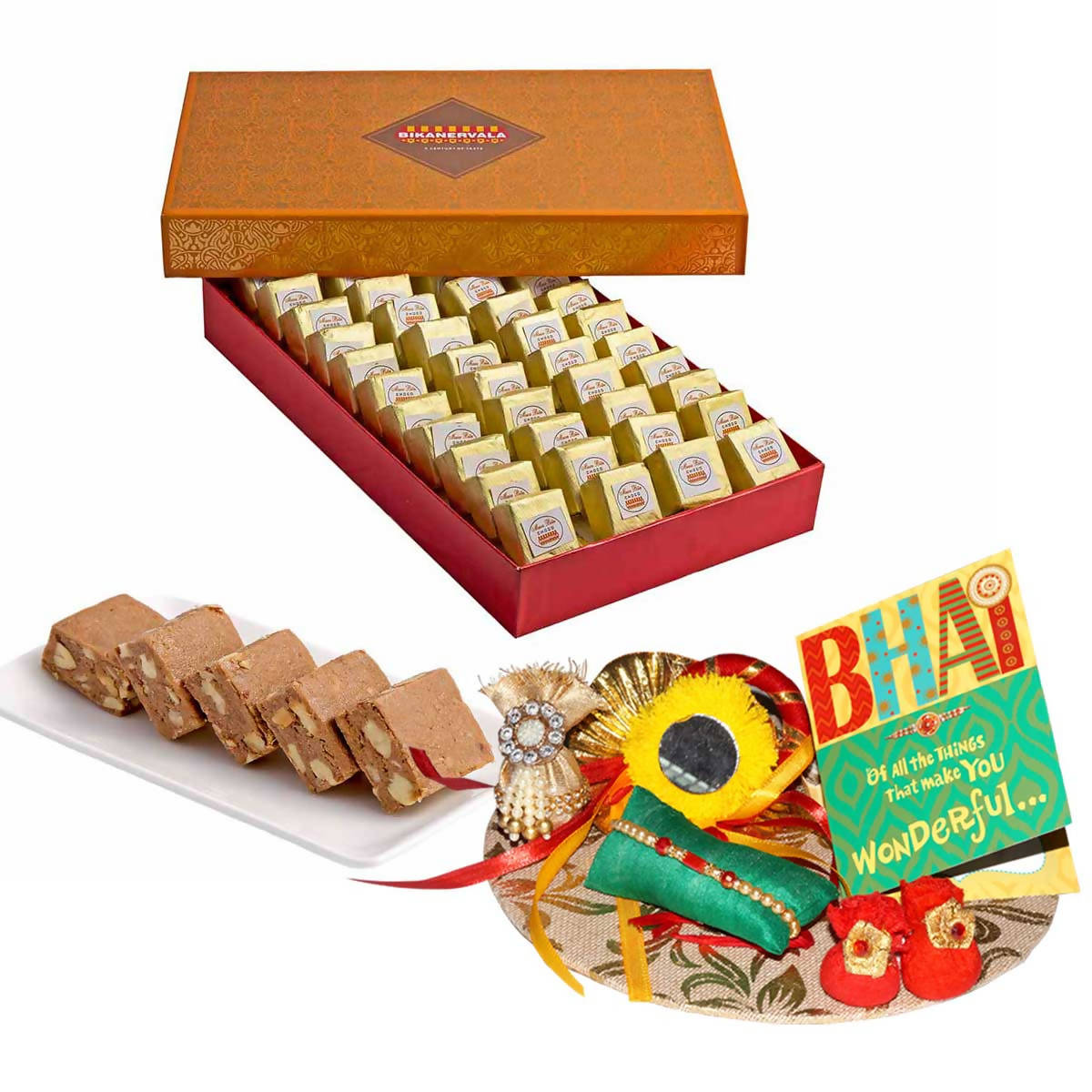 Bikanervala Mewa Bite Chocolate Rakhi Gift | Swadesiicart