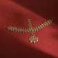 Gold-Polished White Green Kundan-Studded Pearl Beaded Matha Patti - Ruby Raang | Swadesiicart