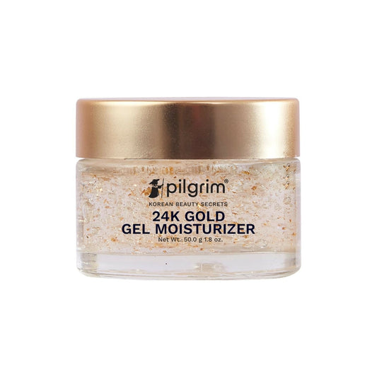 Pilgrim 24k Gold Gel Moisturizer, Reduces Dark Spots, Gives Luxurious Glow, Non-greasy - Limited Time Offer - Pilgrim