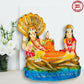 Blissful Polymer Unbreakable Action Lord Vishnu Laxmi Idol - Swadesiicart