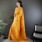 Joban Fashion Banarasi Orange Woven Woven Soft Silk Saree | Swadesiicart