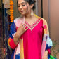 Partywear Designer Tameta Viscos Chanderi Stitched Suit With Dupatta - Tanisha | Swadesiicart