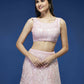 House of Panchhi Coral Net Sequinse Work Lehenga & Blouse, Dupatta | Swadesiicart
