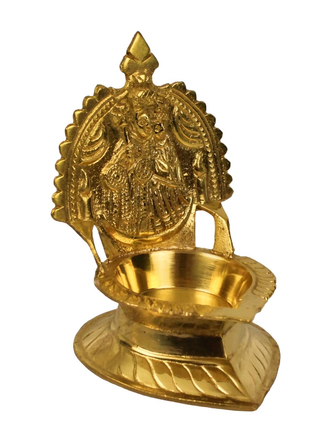 Spillbox Gold-Toned Brass Mother Mary Diya Pooja Essential | Swadesiicart